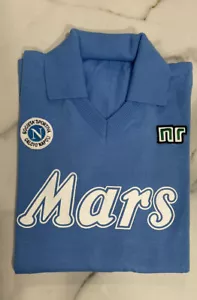 Shirt MARADONA NAPOLI MARS 10 1988/89 Acrylic Wool Vintage 80s - Picture 1 of 9