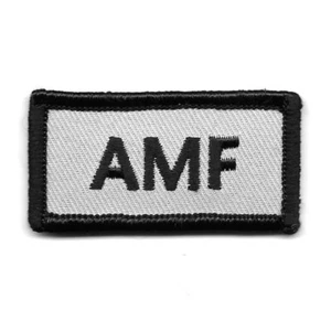 Urban Grey AMF Adios Mother Fu ck er Patch Fits For VELCRO® BRAND Loop Fastener - Picture 1 of 1