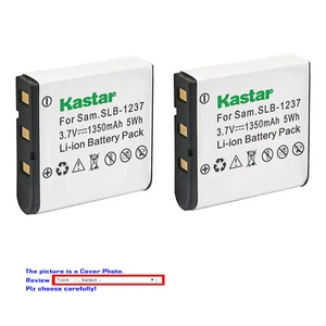 Kastar Replacement Battery Pack for Samsung SLB-1237 Samsung Digimax L55 Camera - Picture 1 of 7