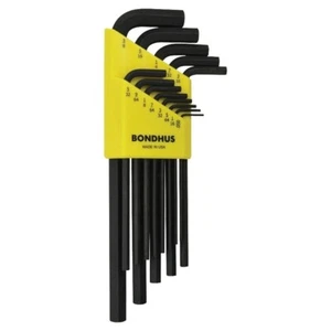 BONDHUS 13 Piece A/F Imperial LONG ARM HEX ALLEN L WRENCH KEY SET MADE IN USA - Picture 1 of 1