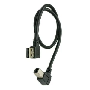 Right Angled USB 2.0 A Male - B angled Male Printer scanner 90 degree cable - Picture 1 of 5