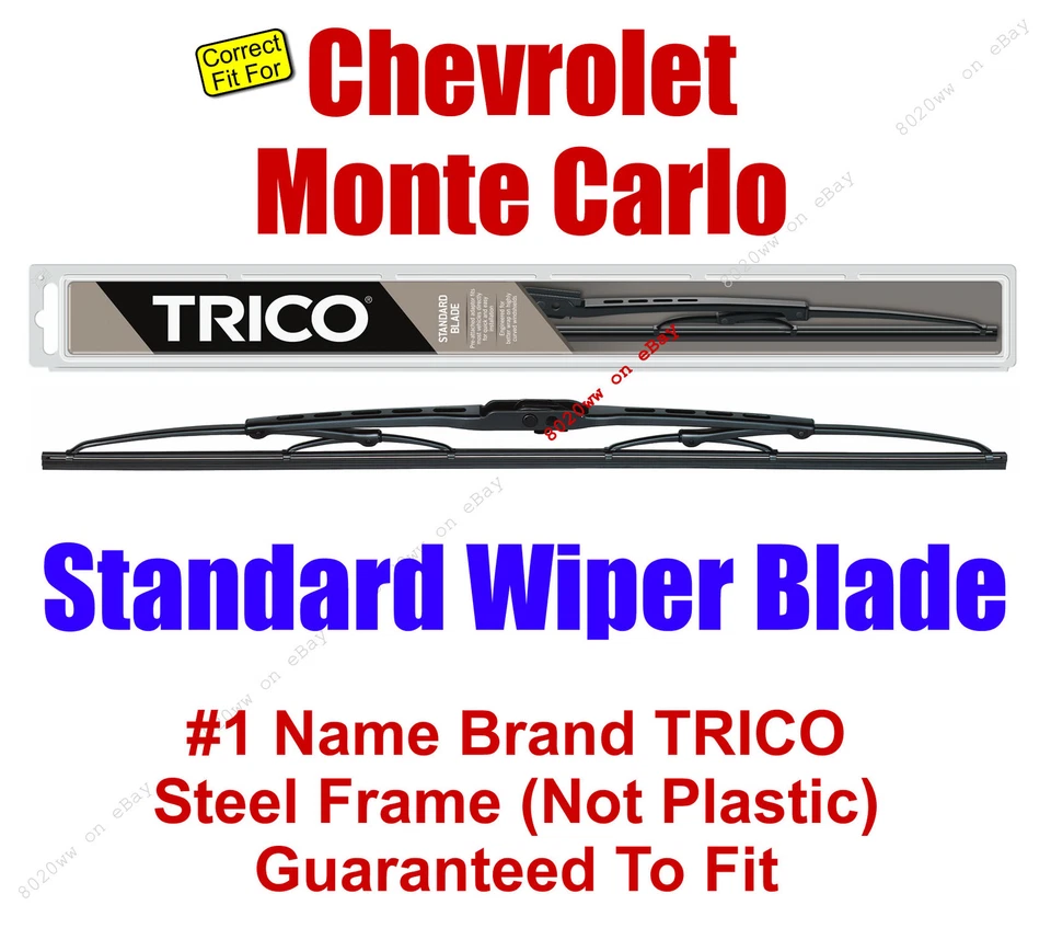 Escobilla limpiaparabrisas grado estándar - se adapta a Chevrolet Monte Carlo 1970-1977 cantidad 1 - 30160 Foto 1 de 1