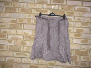 Marks and Spencer size 14 linen chocolate mix skirt - Picture 1 of 10