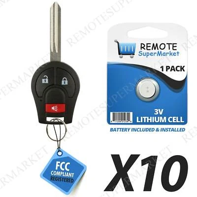 Lot 10 Wholesale Bulk Entry Remote for Nissan 07-15 Versa 05-14 Xterra Remote Foto 1 de 4