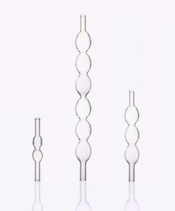 Tubos de detección de tubo de muestreo 6 bolas transparente ámbar suministro de vidrio de laboratorio au - Imagen 1 de 11