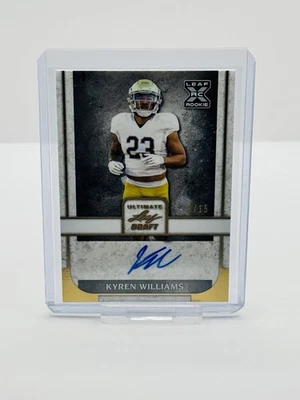 2022 Leaf Ultimate Draft KYREN WILLIAMS RC Rookie Autograph Auto /15 🔥 - Image 1 of 2