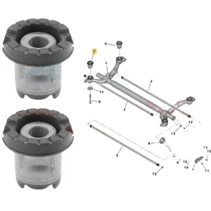 PARA PEUGEOT 206 SUBMARCO TRASERO EJE DE MONTAJE DELANTERO ARBUSTO 5131.93 5131.A9 5131.F8 - Imagen 1 de 4