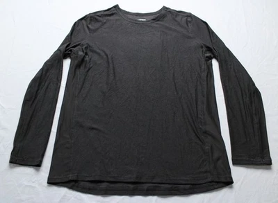 Lands' End Boys Long Sleeve Performance T-Shirt AC2 Black Heather Size XL(14-16) - Image 1 of 3