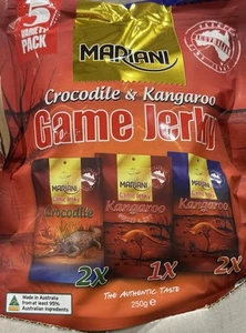 *New* Mariani Game Jerky Variety Pack 250g Premium Australian Crocodile Kangaroo - Picture 1 of 2