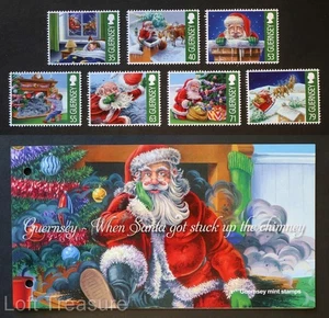 Guernsey Briefmarken "Als Santa den Schornstein hochsteckte" postfrisch Präsentationspaket 2013 - Bild 1 von 6