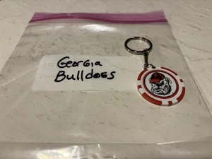 Georgia Bulldogs Poker Chip Schlüsselanhänger - Bild 1 von 4