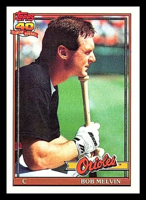 1991 Topps #249 Bob Melvin Free Shipping - Image 1 of 2