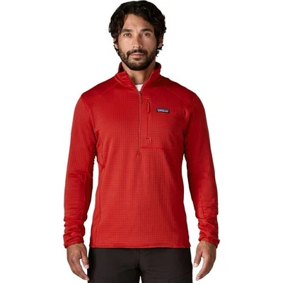Chaqueta Pullover Patagonia R1 1/2 Cremallera Cuello En Rojo Para Hombre Talla XL Gorpcore Senderismo Foto 1 de 4