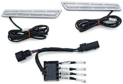 Acentos de bisagra de alforja LED Kuryakyn - Cromo motocicleta bicicleta de calle 5476 Foto 1 de 3