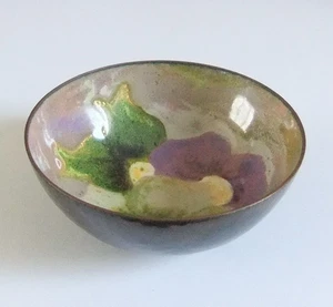 ORIGINAL DUBAN LIMOGES EMAILLE AUF KUPFERSCHALE - Bild 1 von 6