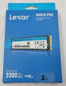 2TB Lexar NM610 Pro SSD M.2 2280 Gen3 Solid State Drive - Afbeelding 1 van 3