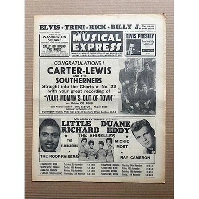 VARIOUS 1963 NME MAGAZINE NOVEMBER 1 1963 - Elvis/beatles + lots of news and rev - Image 1 of 2