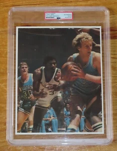 LARRY BIRD Signed INDIANA STATE HOOSIERS FINAL 4 Photo PSA Slabbed Autograph - Picture 1 of 8
