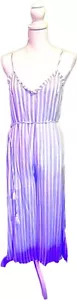 Day+Moon Milla & Ella Romper / Jumpsuit Womens Size Medium Vertical Blue Stripe - Picture 1 of 12
