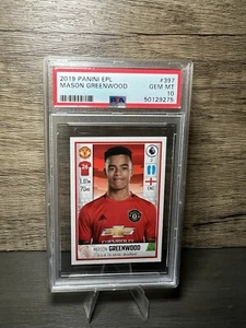 2019 Panini EPL Mason Greenwood Sticker #397 Manchester United RC PSA 10 - Picture 1 of 17