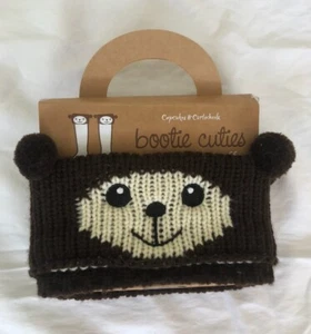Cupcakes and Cartwheels Bootie Cuties Bear Animal Boot Cuffs New - Picture 1 of 2