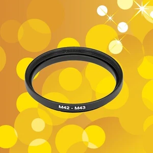 M42 (42mm x 1mm) Male to M43 (43mm x 0.75mm) Female Coupling Ring Adapter Lens - Picture 1 of 4