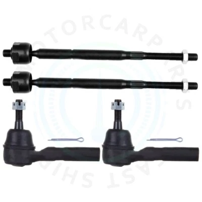4x Fits 2008-2011 2012 Dodge Avenger Front Steering Inner & Outer Tie Rod End - Image 1 of 4