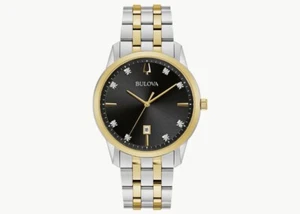 Bulova Men's Classic Calendar. Diamond Watch. 98D165 - Picture 1 of 4