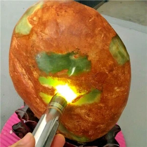 6.57Kg Jadeite Boulder - rough raw Cut Natural Jade Specimen +stand  X36 - Picture 1 of 12