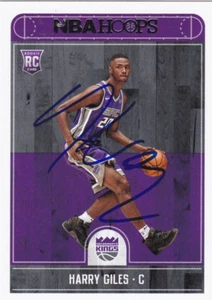 HARRY GILES SACRAMENTO KINGS SIGNED ROOKIE CARD DUKE PORTLAND TRAIL BLAZERS - Picture 1 of 1