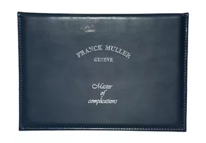 Franck Muller Blue Leather Warranty Wallet Holder - Picture 1 of 2
