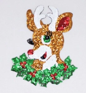 Pailletten Patch: Hübsches Rentier - Bild 1 von 1