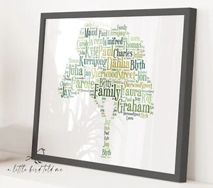 Family Tree Keepsake Gift Apple, Blossom, Retirement / birthday / gift - Picture 1 of 19