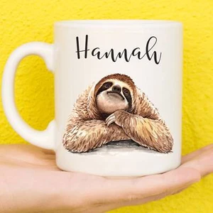Taza de perezosos personalizada | Regalos de perezosos | Regalos para los amantes de la pereza | Copa de cumpleaños - Imagen 1 de 1