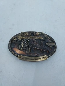 Harley Davidson Belt Buckle 50th Anniversary 1990 359 of 3000 - Picture 1 of 7