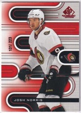 2022-23 UD SP GAME USED RED PARALLEL #89 SENATORS - JOSH NORRIS /223