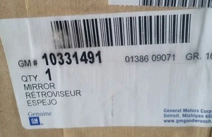 OEM NEW Exterior Rear View Mirror Power Right Passenger 00-05 Impala 10331491 - Picture 1 of 3
