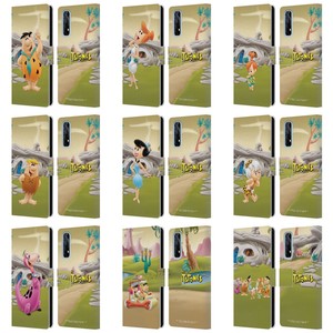 OFFICIAL THE FLINTSTONES CHARACTERS LEATHER BOOK WALLET CASE FOR REALME PHONES