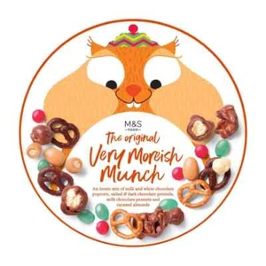 M&S Pretzels Sweets Original Very Moreish Munch Fudge Pretzels Nut 460g Tin - Picture 1 of 5