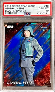 2018 Topps Star Wars General Veers #40 (BLUE) PSA 10 GEM MINT (RARE: Pop 1)  - Picture 1 of 2