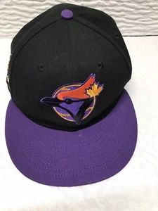 Cappellino Toronto Blue Jays TOR MLB autentico nuova era 59FIFTY aderente 7 5/8 nero - Foto 1 di 8