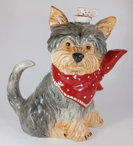 Tetera YORKI con tapa de taza de té de Heather Goldminc. Cielo azul. 36 oz. - Imagen 1 de 13