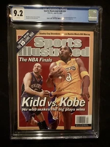 Kobe Bryant Jason Kidd Sports Illustrated Newsstand CGC 9.2 6/10/02 v96 #24 - Picture 1 of 4