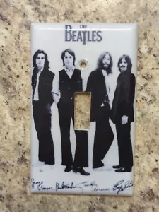 The Beatles inspired black and white light switch cover - Picture 1 of 2