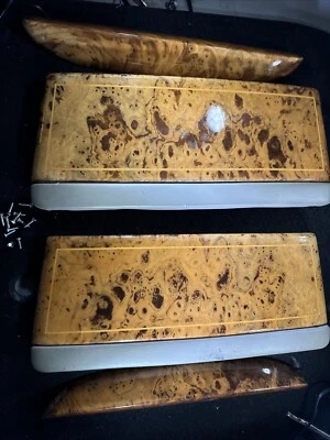 Jaguar XJ VANDEN PLAS 1995-2002 asiento trasero madera mesa picnic bandejas gris Foto 1 de 4