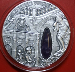 Niue 2 Dólar Plata 2015 "Invierno Palacio" 2 Onza #F4305 Antique-High Relief - Bild 1 von 6