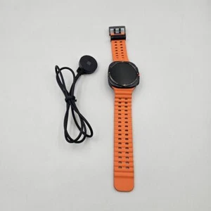 Samsung Galaxy Watch Ultra SML705U 47mm LTE Titanium Gray & Orange Smartwatch - Photo 1 sur 12