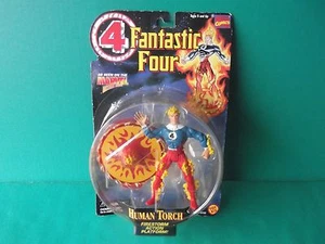Fantastic Four Human Torch 5.25" Figure w/Firestorm Action Platform 1996 Marvel0 - Picture 1 of 12