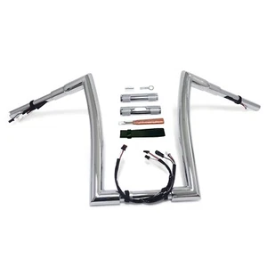 14" Rise Prewired 1.5" 32mm Ape Hanger Handlebar For 16-23 Road King FLHR FLHRC - Bild 1 von 10