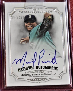 2012 TOPPS MUSEUM COLLECTION MICHAEL PINEDA AUTOGRAPH 297/299 - Picture 1 of 1